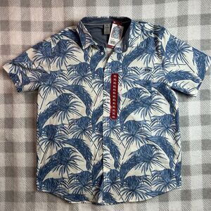 Men's Hurley Patio Print button down short sleeve shirt size XL